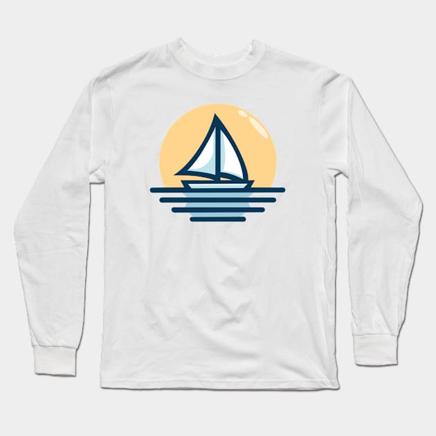 Sail Long Sleeve T-Shirt by Rekayasabumi